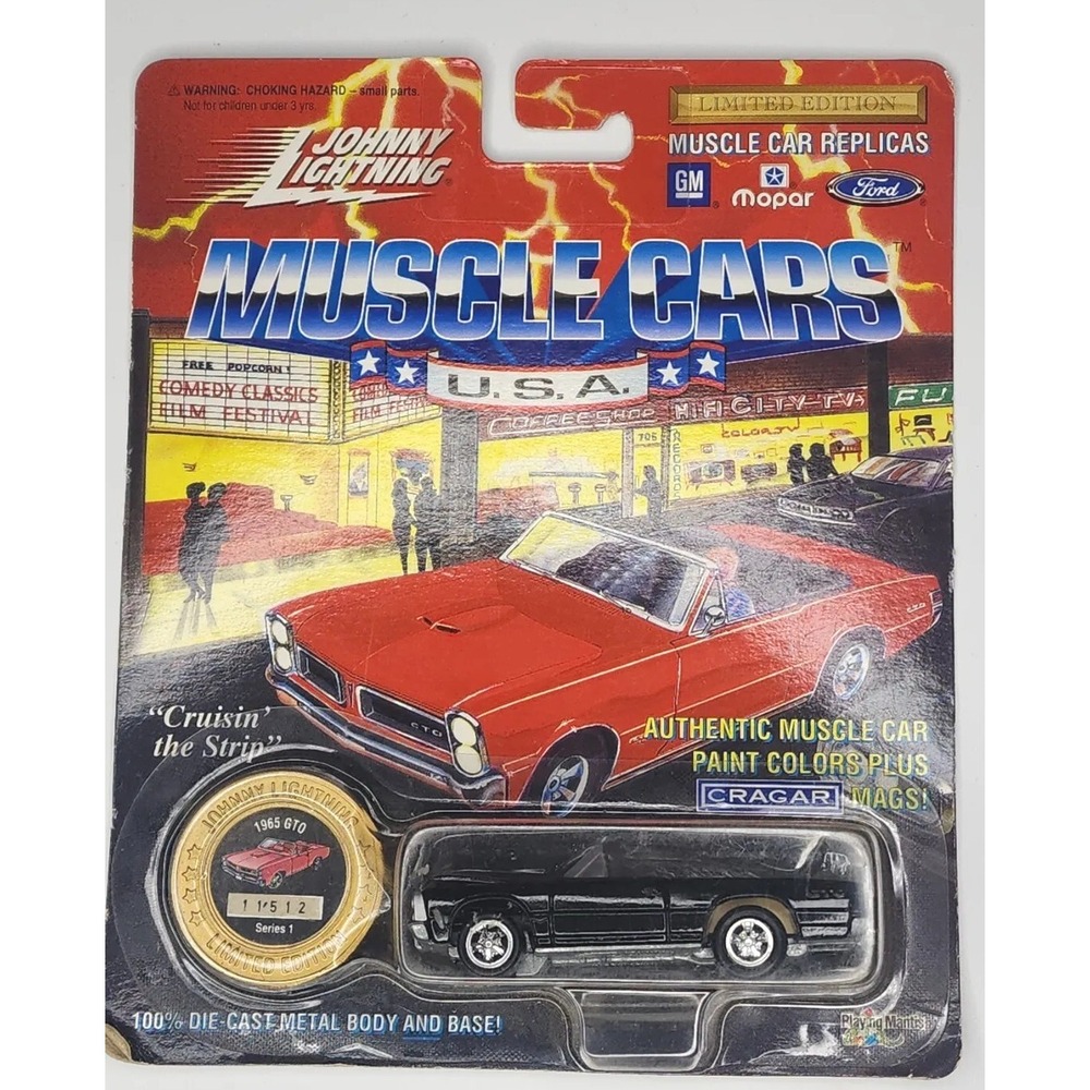 1994 Johnny Lightning 1/64 Muscle Cars USA 1965 GTO Series 10 Black 11,512 HW20